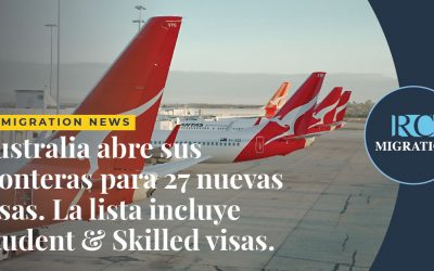 OFICIAL: Australia abre sus fronteras para estas 27 visas