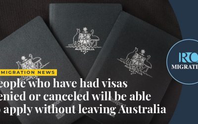 CHANGES: Those who have had denied visas will be able to apply without leaving Australia