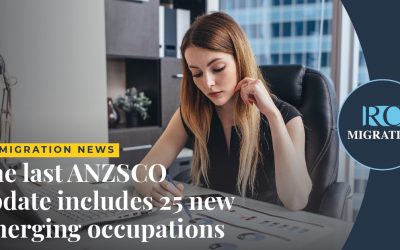 OFFICIAL: The last ANZSCO update includes 25 new emerging occupations