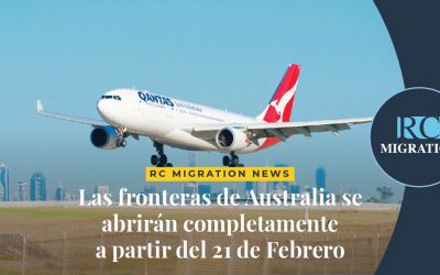 Las fronteras de Australia se abrirán completamente a partir del 21 de Febrero
