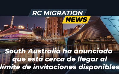 South Australia ha anunciado que está cerca de llegar al límite de invitaciones disponibles