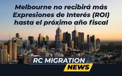 Melbourne no recibirá más Registros de Interés (ROI)