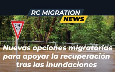 Nuevas opciones migratorias para apoyar la recuperación tras las inundaciones