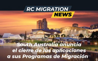 South Australia anuncia el cierre de las aplicaciones a sus programas de Migración