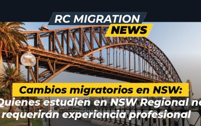 Cambios Migratorios en NSW: Quienes estudien en Regional NSW no requieren experiencia profesional