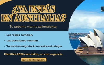 ¿Ya estás en Australia y no sabes qué pasará con tu visa? Esto es lo que debes saber en 2026
