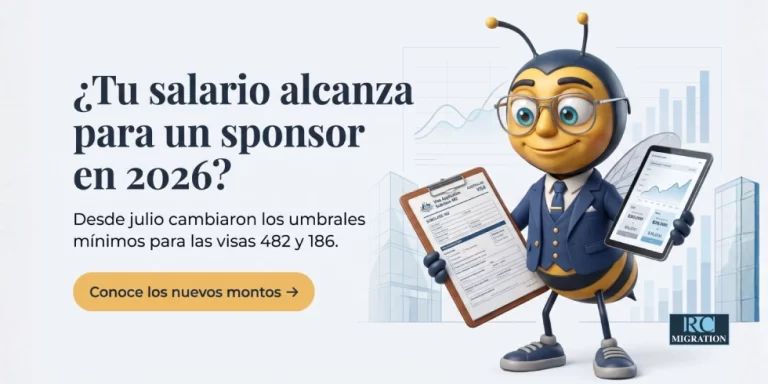 Subió el salario mínimo para patrocinar una visa 482