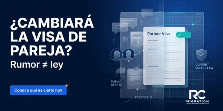 Visa de pareja: lo que se está discutiendo en Canberra (y lo que todavía NO es ley)