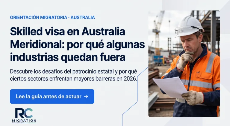 Skilled visa en Australia Meridional: por qué algunas industrias quedan fuera.