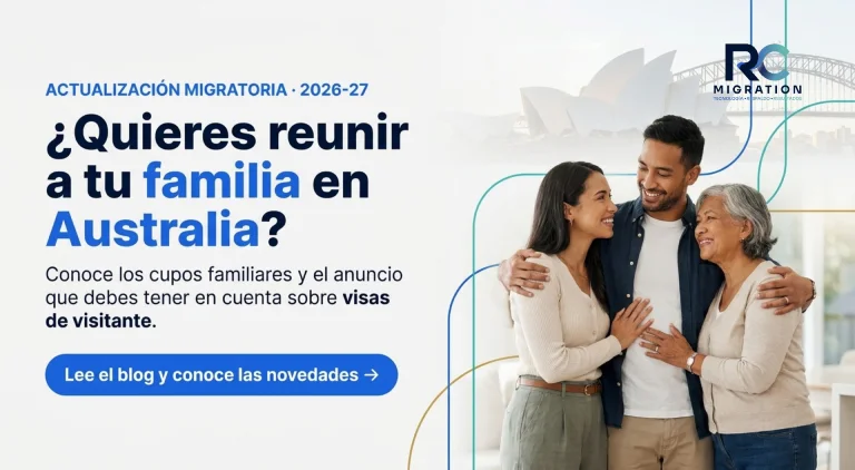 Visa de pareja y familia en Australia 2026: cupos y un anuncio que debes conocer.
